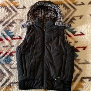 Cruel Girl reversible puff vest.